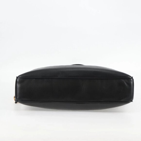 CHANEL Matelasse Chain Shoulder Bag Lamb Skin Black Gold CC Auth yk18208 - Picture 4 of 15